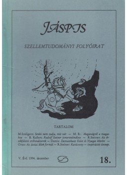 Biczó Iván (szerk.) - Jáspis szellemtudományi folyóirat V. évf. 18. szám, Budapest 1994 antikvár könyv