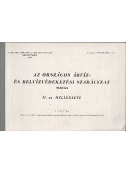  - Az Országos Árvíz- és Belvízvédelmi Szabályzat (OÁBSZ) I. sz. melléklete, Budapest 1988 antikvár könyv