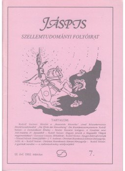 Biczó Iván (szerk.) - Jáspis szellemtudományi folyóirat III. évf. 7. szám, Budapest 1992 antikvár könyv