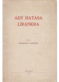 Reminiczky Erzsébet - Ady hatása líránkra