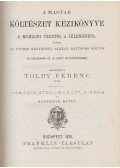 Toldy Ferenc - A magyar költészet kézikönyve IV.