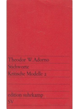 Adorno, Theodor W. - Stichworte, Frankfurt am Main 1969 antikvár könyv