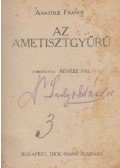 Anatole France - Az ametisztgyűrű