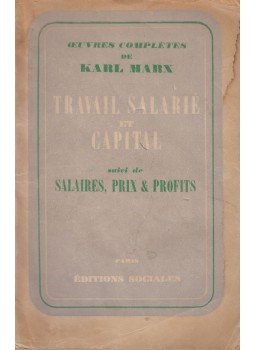 Karl Marx - Travail salaré et capital, Paris 1947 antikvár könyv