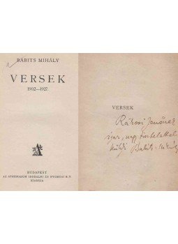Babits Mihály - Versek 1902-1927. (dedikált) Babits Mihály - Versek 1902-1927. (dedikált), Budapest 0 antikvár könyv