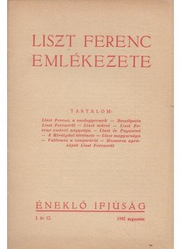 Dr. Kerényi György - Éneklő Ifjúság I. év 12. 1942 augusztus, Budapest 1942 antikvár könyv