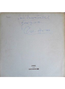 Cziffra György - Cziffra György (1921–1994) zongoraművész dedikációja az általa előadott Liszt Ferenc-mű hanglemezfelvételének korlátozott példányszámú kiadásának borítóján, Paris 1976 antikvár könyv