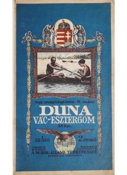  - Vízi sporttérképek: Vác–Esztergom [Dunakanyar, 1930 körül], Budapest 1930 antikvár könyv