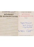 Gyertyán Ervin - Művészet és szubjektivitás (dedikált)