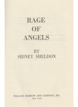 Sidney Sheldon - Rage of Angels Sidney Sheldon - Rage of Angels, New York 1980 antikvár könyv