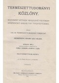 Gorka Sándor,Ilosvay Lajos - Természettudományi Közlöny 1910. január-december / Pótfüzetek a Természettudományi Közlönyhöz 1910. január-december
