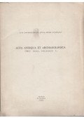Kapitánffy István,Makk Ferenc,Györffy György,Kristó Gyula - Acta antiqua et archaeologica Tomus XXIII. Fasciulus 1.