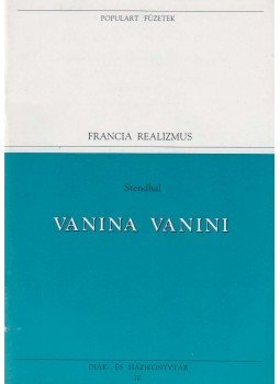 Stendhal - Vanina Vanini Stendhal - Vanina Vanini, Budapest 1995 antikvár könyv