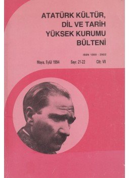  - Atatürk kültür, dil ve tarih yüksek kurumu bülteni, Ankara 1994 antikvár könyv