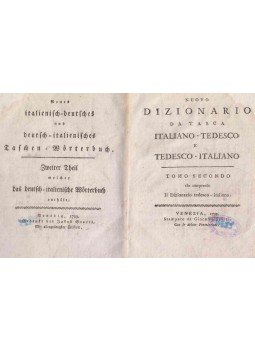 - Neues deutsch-italienisches Taschen-Wörterbuch - Neues deutsch-italienisches Taschen-Wörterbuch, Venezia 1799 antikvár könyv