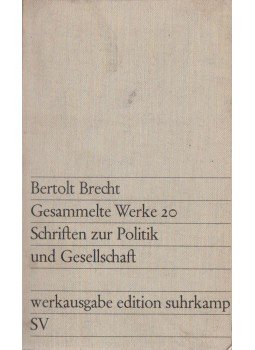 Brecht, Bertolt - Gesammelte Werke 20., Frankfurt am Main 1967 antikvár könyv