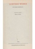 Johann Wolfgang Goethe,Reinhard Buchwald - Goethes Werke in zehn Bänden 4.