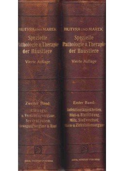 V. Hutyra, Franz, Dr., Dr. Josef Marek - Spezielle Pathologie und Therapie der Haustiere I-II, Jena 1913 antikvár könyv