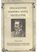 Udvari István - Dolgozatok Hodinka Antal tiszteletére - különnyomat