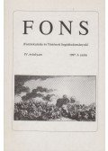 Bak Borbála,Filippov Szergej szerk.,Gecsényi Patricia,Hermann Róbert,Krausz Tamás,Schilde René András,Szakály Orsolya,Tóth Ferenc,Varga Tamás - FONS IV. évfolyam 1997/3.
