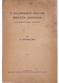 Dr. Krammer Jenő - A szlovenszkói magyar serdülők lelkivilága