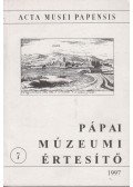 Péter László - Acta musei papensis - Pápai múzeumi értesítő 7.