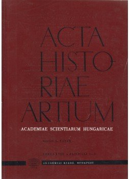 Vayer Lajos - Acta Historiae Artium - Tomus XXVIII 1-2 Vayer Lajos - Acta Historiae Artium - Tomus XXVIII 1-2, Budapest 1972 antikvár könyv