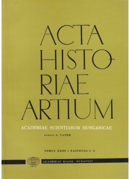Vayer Lajos - Acta Historiae Artium - Tomus XXIII 3-4 Vayer Lajos - Acta Historiae Artium - Tomus XXIII 3-4, Budapest 1977 antikvár könyv
