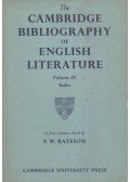 F. W. Bateson - The Cambridge Bibliography of English Literature Vol. IV.