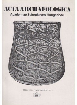 L. Castiglione - Acta Archaeologica - Tomus XXV 3-4 L. Castiglione - Acta Archaeologica - Tomus XXV 3-4, Budapest 1973 antikvár könyv