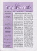 Balázs Géza,Kemény Gábor,Maróti István - Édes Anyanyelvünk 2001. október XXIII/4.