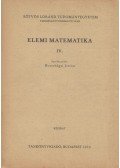 Hortobágyi István - Elemi matematika IV.