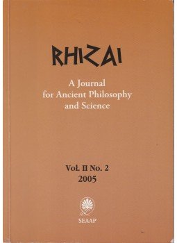  - RHIZAI: A Journal for Ancient Philosophy and Science 2005 Vol.II./2, Sofia 2005 antikvár könyv