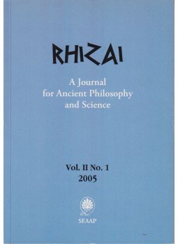 - RHIZAI: A Journal for Ancient Philosophy and Science 2005 Vol.II./1 - RHIZAI: A Journal for Ancient Philosophy and Science 2005 Vol.II./1, Sofia 2005 antikvár könyv