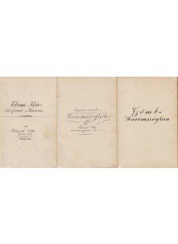 Petzval Ottó - Elemi Mér- Térfogat- s Háromszögtan [Matematikai kolligátum], Pest 1848 antikvár könyv