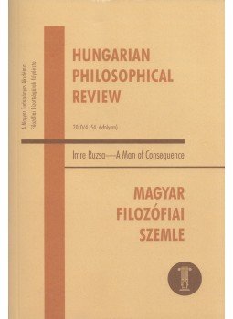 Schmal Dániel - Hungarian Philosophical Review  2010/4, Budapest 2010 antikvár könyv