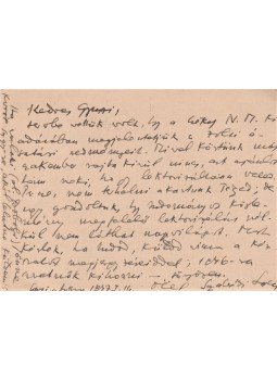 Szabédi László - Szabédi László (1907–1959) múzeumigazgató levele László Gyula régészprofesszornak. 1947, Sepsiszentgyörgy 1947 antikvár könyv