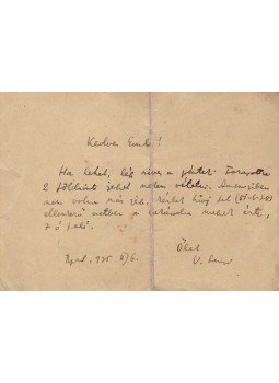 Veress Sándor - Veress Sándor (1907–1992) népzenekutató levele László Gyula régész hallgatónak. 1935, Budapest 1935 antikvár könyv