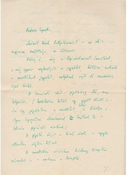 Illés Endre - Illés Endre (1902–1986) kiadóigazgató szerkesztői jegyzete Belia György szerkesztőnek, Budapest 1960 antikvár könyv