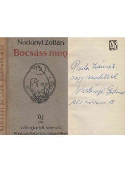Nadányi Zoltán - Bocsáss meg. Nadányi Zoltán - Bocsáss meg., Budapest 0 antikvár könyv