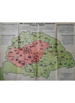  - Mit vesztett a magyar szinészet Trianon által? (Térkép-Plakát), Budapest 0 antikvár könyv