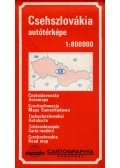  - Csehszlovákia autótérképe 1:800000