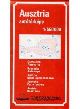  - Ausztria autótérképe 1:650000, Budapest 0 antikvár könyv