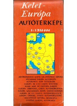  - Kelet-Európa autótérképe 1:1950000, Budapest 1972 antikvár könyv