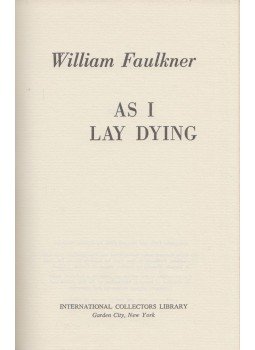 William Faulkner - As I Lay Dying William Faulkner - As I Lay Dying, New York 1957 antikvár könyv