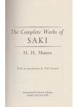 H. H. Munro - The Complete Works of Saki H. H. Munro - The Complete Works of Saki, New York 1976 antikvár könyv