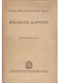 Báró Brandenstein Béla - Bölcseleti alapvetés