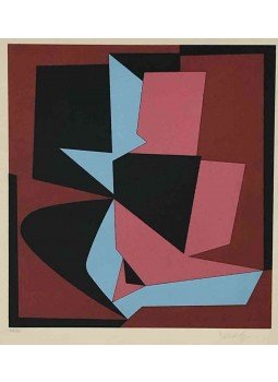 Victor Vasarely - Rózsaszín-kék kompozíció Victor Vasarely - Rózsaszín-kék kompozíció, 0 antikvár könyv