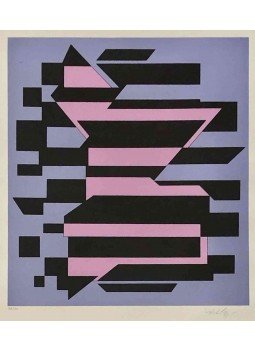 Victor Vasarely - Kompozíció (Rózsaszín, lila) Victor Vasarely - Kompozíció (Rózsaszín, lila), 0 antikvár könyv