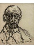 Orbán Dezső - Férfi portré (Önarckép), 1961